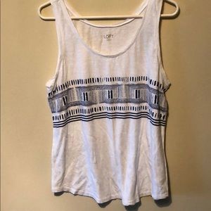 LOFT white tank top